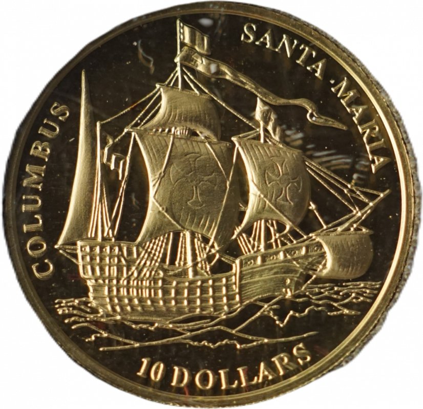 Zlatá mince - Fiji - 10 Dollars 2006 Columbus