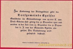 Egelsee - 20 haléřů - 1920