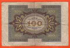 Německo - 100 Mark 1.11.1920 - série L-J