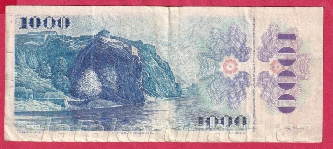Slovenská republika - 1000 Sk/Kčs 1985 U 14- Slovenský kolek