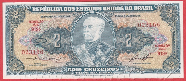 Brazílie - 2 Cruzeiros 1954-58