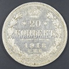 Rusko - 20 kopějka 1913 VS (BC)