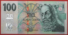 Česká republika - 100 korun 2018 s přítiskem M06