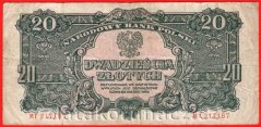 Polsko - 20 Zlotych 1944 Obowiazkowe...