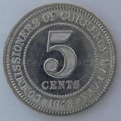 Malaya - 5 cents 1943