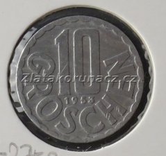 Rakousko - 10 groschen 1953