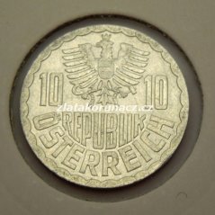 Rakousko - 10 groschen 1998