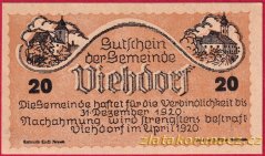Viehdorf  - 20 haléřů - 1920