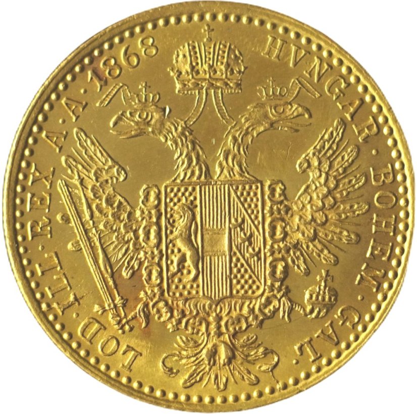 Zlatá mince Rakousko - Uhersko - 1 Dukát 1868 A