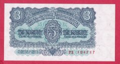 3 Kčs 1953 PS - český číslovač
