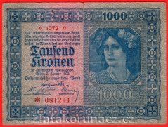 Rakousko - 1000 Kronen 1922 1072