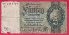 Německo - 50 Reichsmark 30.3.1933 - série M - E - 7 m.č.