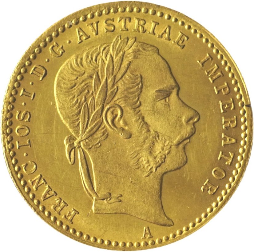 Zlatá mince Rakousko - Uhersko - 1 Dukát 1868 A