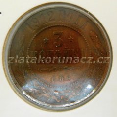 Rusko - 3 kopějky 1912- S.P.B.