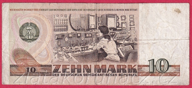 Německo - Východní- 10 marek 1971 HA