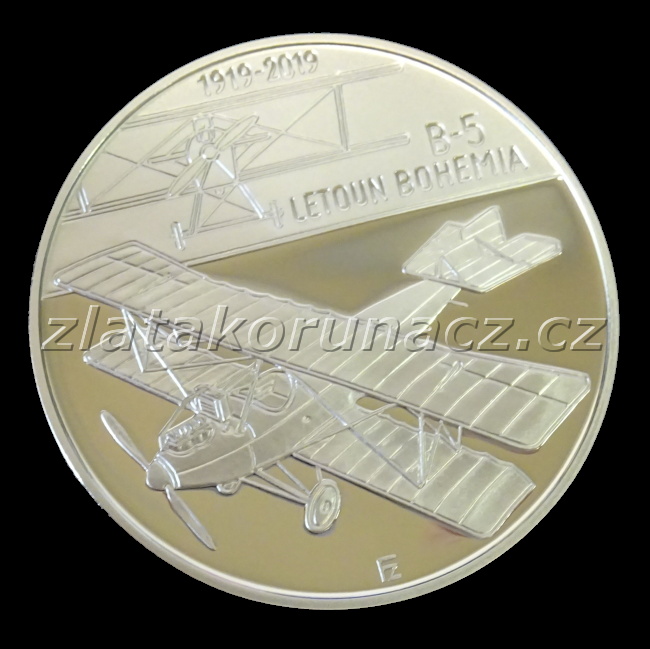 2019 - 200Kč Sestrojení prvního letadla české výroby Bohemia B-5 Standard