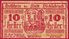 Vöcklabruck - 10 haléřů - 1919
