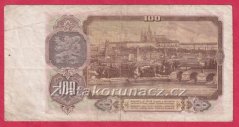 100 Kčs 1953 CR-ruský číslovač