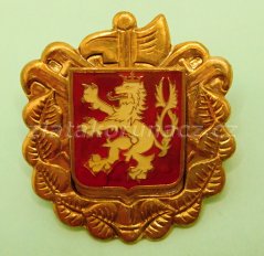 Odznak na hasičskou čepici - zlatý