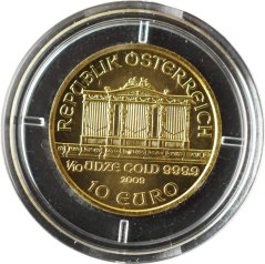 Zlatá mince Rakouska - 1/10 Oz Philharmoniker 2009