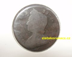 Anglie - 1/2 penny 1730