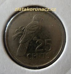 Seychelles -  25 cents 1992