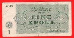 1 K - Terezínská poukázka A 049