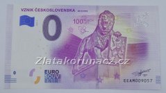0 Euro souvenir - Vznik Československa