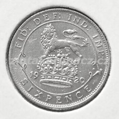 Anglie - 6 pence 1920