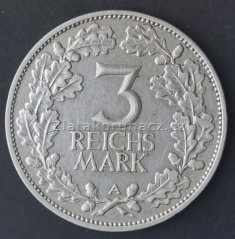 Německo - Výmar -  3 marka 1925 A