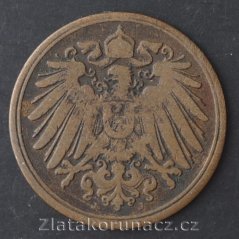 Německo - 1 Reich Pfennig 1898 J
