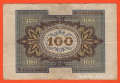 Německo - 100 Mark 1.11.1920 - série X-Q