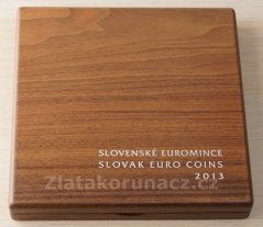 Sada dřevěná 2013 - Slovenské euromince 2013 proof like