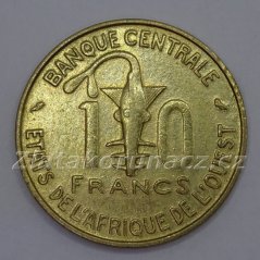 Afrika - Centrální východní - 10 francs 1964