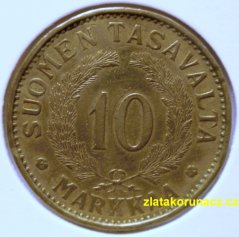 Finsko - 10 markkaa 1938 S