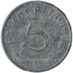 Německo - 5 Reichspfennig 1940 F
