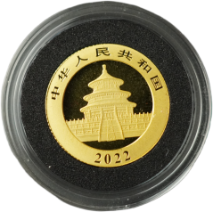 Zlatá mince - Čína - 50 Yuan 2022 Panda