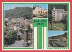 Karlovy Vary - Lázeňské domy, řeka, park