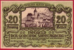 Sonntagberg - 20 haléřů - 1920