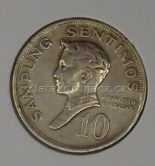 Filipíny - 10 sentimos 1969