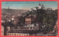 Praha - Hradčany od kasáren na Brusce, Petřín