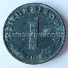 Německo - 1 Reichspfennig 1942 B