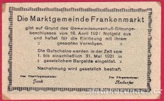 Frankenmarkt - 10 haléřů - 1920