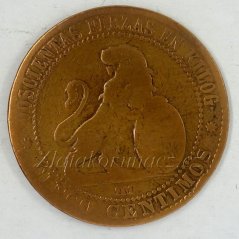 Španělsko - 5 centimos 1870 OM