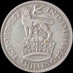 Anglie - 1 shilling 1935