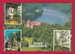 Konopiště - zámek, jezero