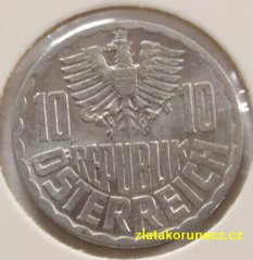 Rakousko - 10 groschen 1966