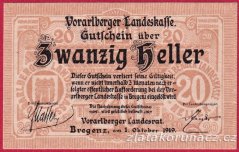 Bregenz - 20 haléřů - 1919