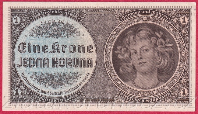 1 koruna 1940 D 023