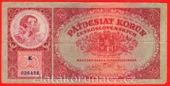 50 korun 1929 K "OKTOBRA"